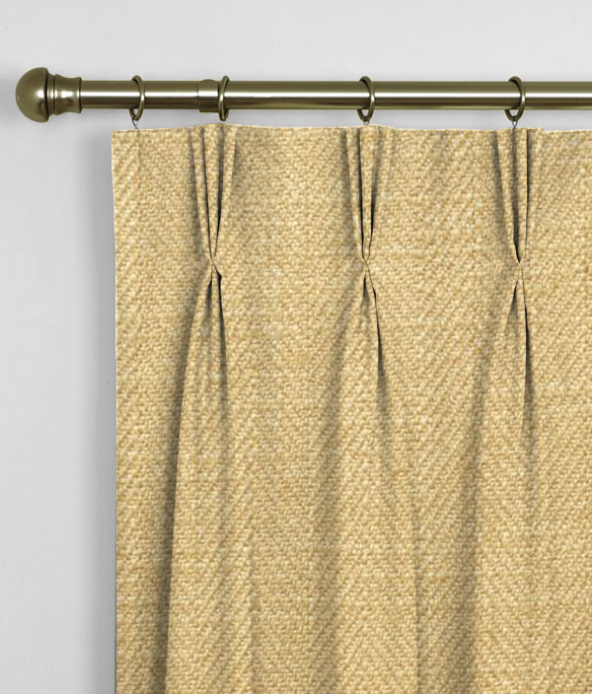 Pinch Pleat Curtains Henley Honey