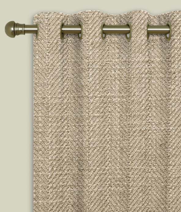 Henley Latte Eyelet Curtains