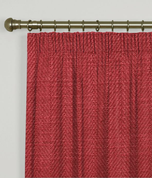 Pencil Pleat Curtains Henley Lipstick