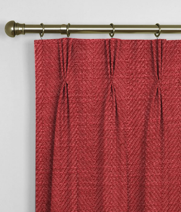 Pinch Pleat Curtains Henley Lipstick