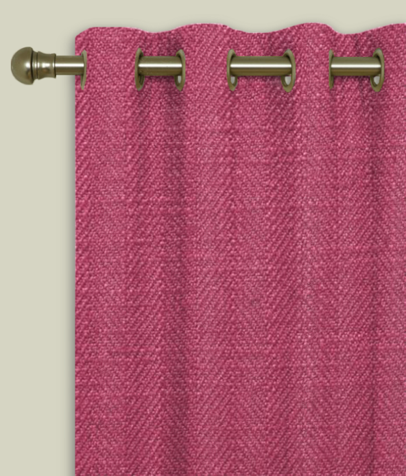 Eyelet Curtains Henley Raspberry