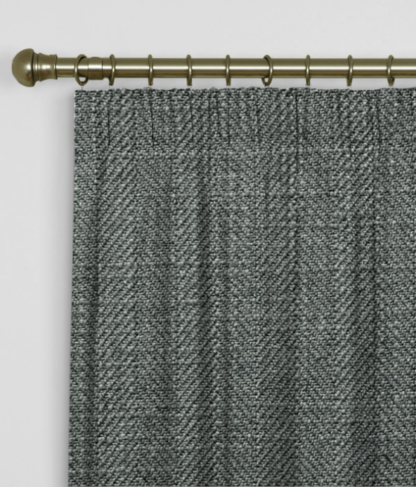 Pencil Pleat Curtains Henley Steel