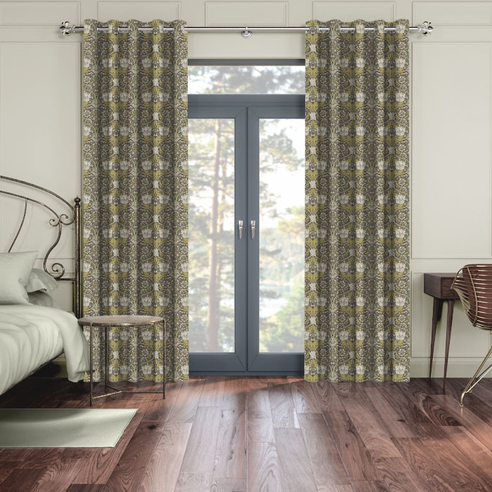 Curtains in Honeysuckle Mocha by William Morris