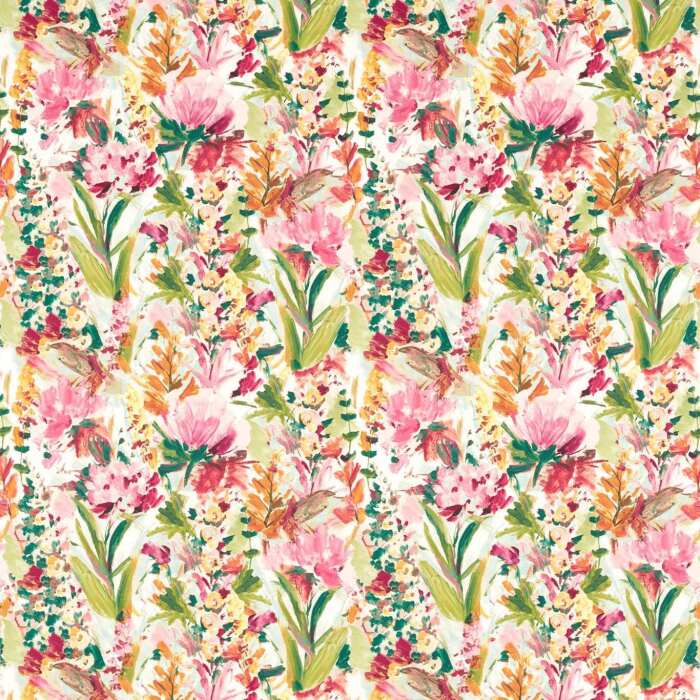 Hydrangea Mineral Ochre Fabric by Clarke And Clarke