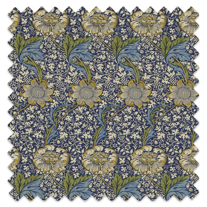 Swatch of Kennet Indigo/Gold