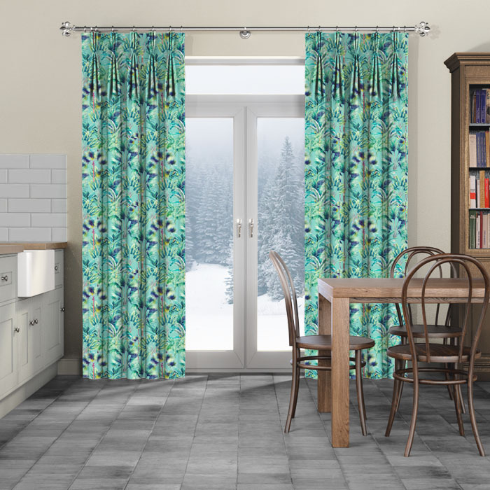 Curtains in Kinabalu Duckegg by Chatham Glyn