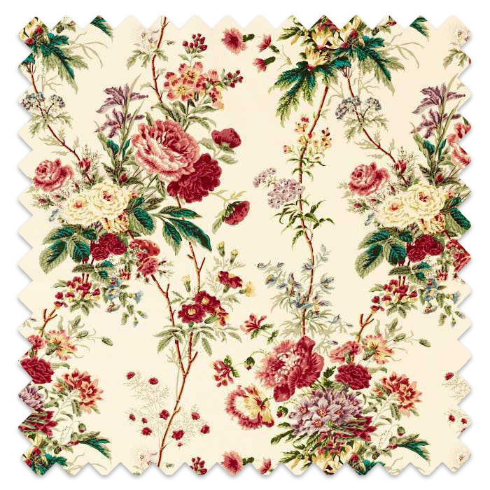 Swatch of Lakeland Paradis Velvet Carmine/Geolu