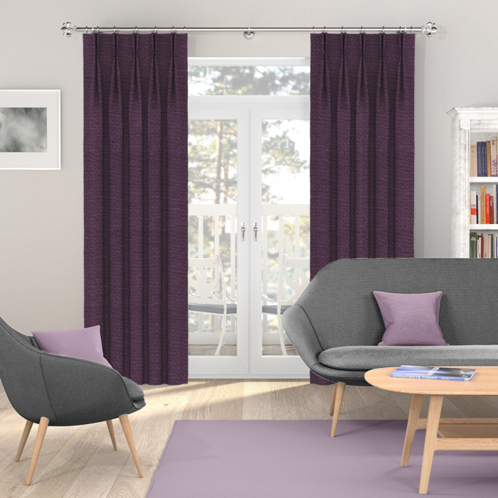 Made To Measure Curtains Lisburn Linen Plum