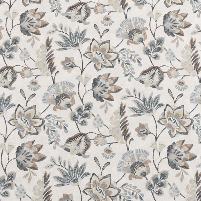 Lotus Slate Fabric by Bill Beaumont