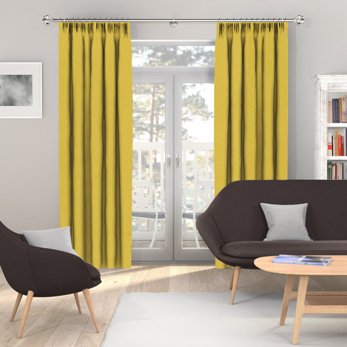 Luxor Velvet Lime Curtains