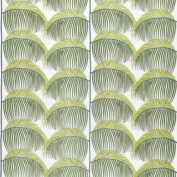 Manila Embroidery Lime Fabric by Sanderson