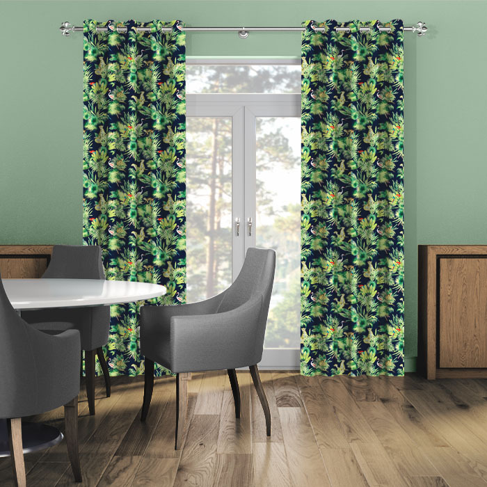 Curtains in Monteverde Midnight by Chatham Glyn