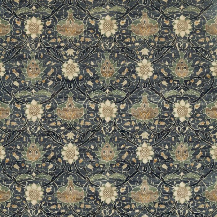 Montreal Velvet Indigo/Slate Fabric by Morris & Co