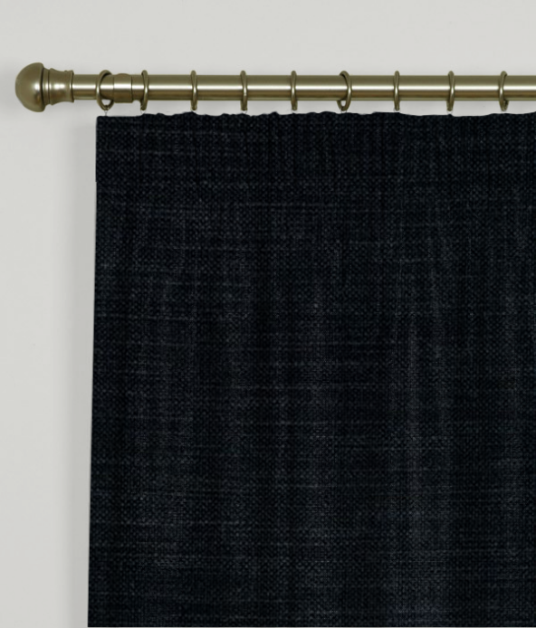 Pencil Pleat Curtains Nantucket Licorice
