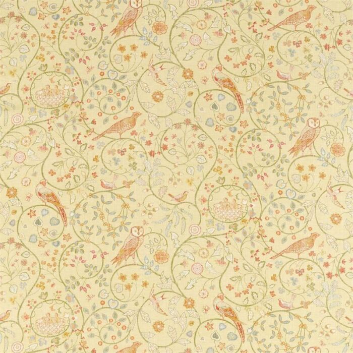 Newill Lemon Fabric by Morris & Co
