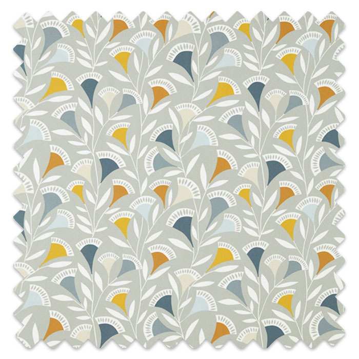 Swatch of Noukku Dandelion Butterscotch Charcoal by Scion