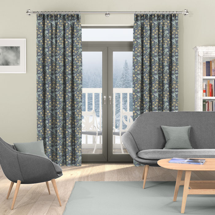 Curtains in Orchid Bluebell by William Morris
