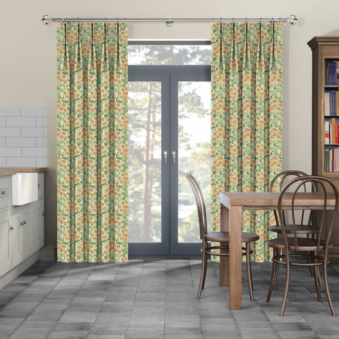 Curtains in Orchid Buttercup by William Morris
