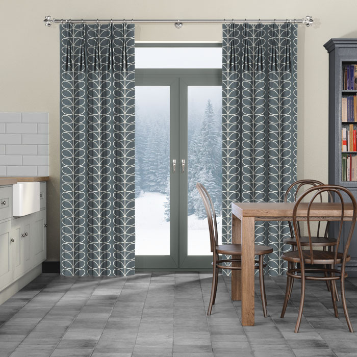 Curtains Orla Kiely Linear Stem Cool Grey