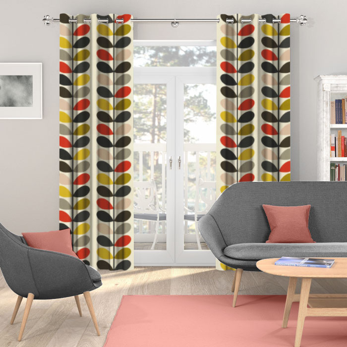 Curtains Orla Kiely Multi Stem Tomato