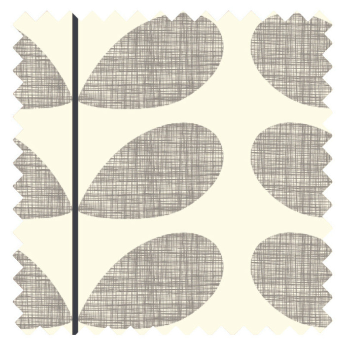 Orla Kiely Scribble Stem Grey Swatch