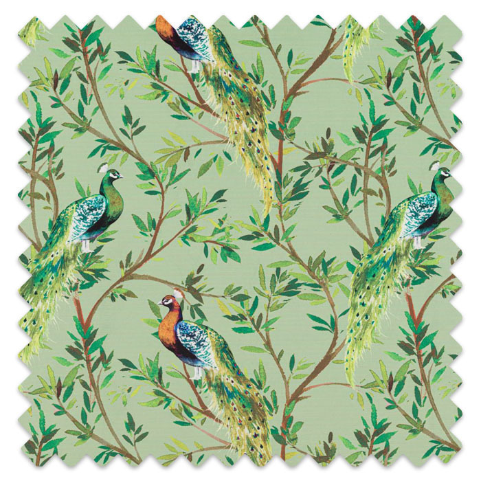 Swatch of Peacock Avocado