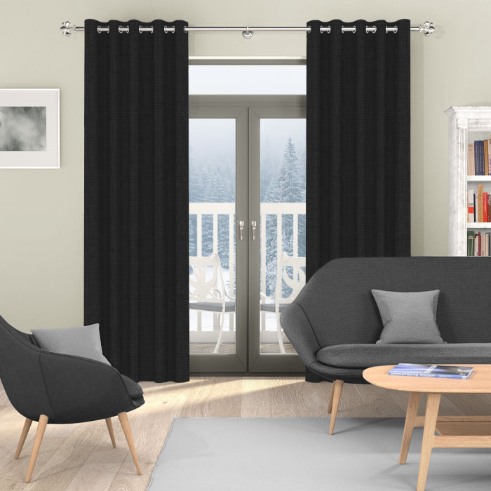 Poro Ebony Curtains