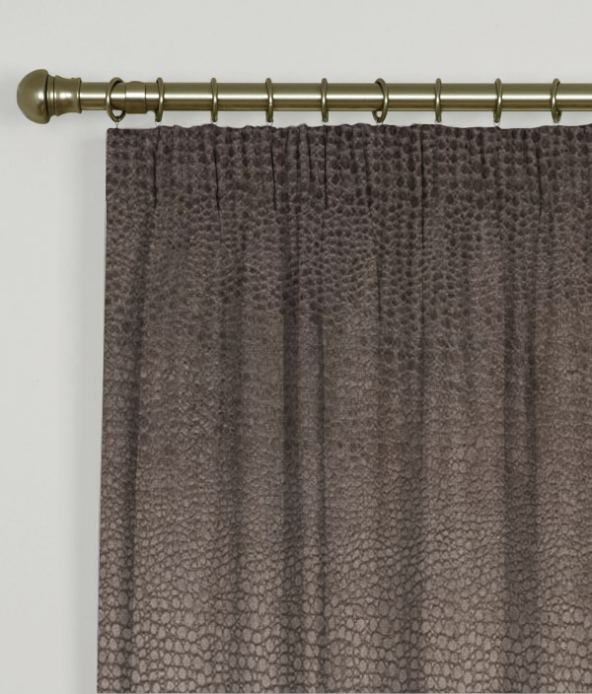 Pencil Pleat Curtains Pulse Velvet Charcoal