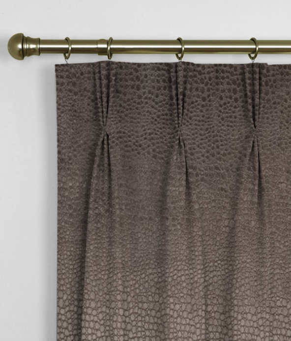 Pinch Pleat Curtains Pulse Velvet Charcoal