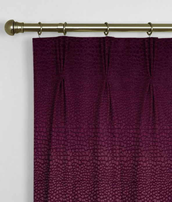 Pinch Pleat Curtains Pulse Velvet Claret