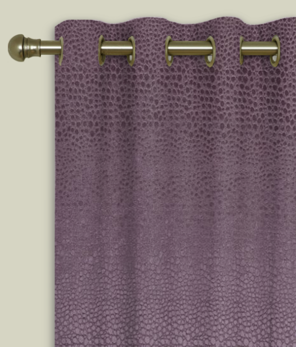 Eyelet Curtains Pulse Velvet Grape