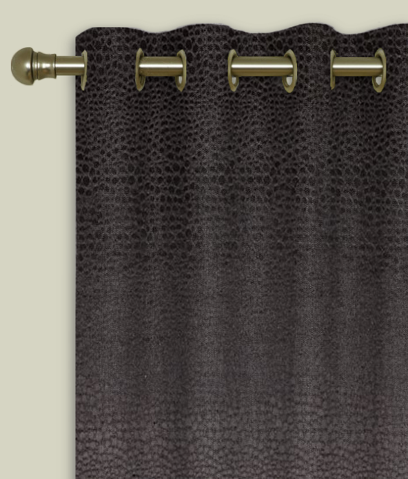 Eyelet Curtains Pulse Velvet Jet