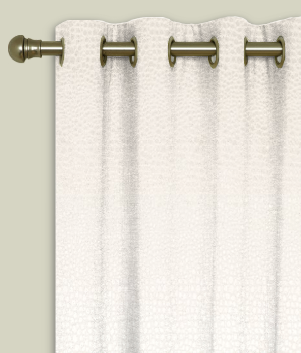 Eyelet Curtains Pulse Velvet Pearl