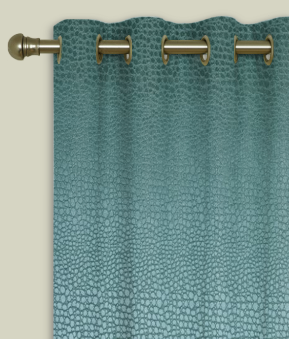 Eyelet Curtains Pulse Velvet Teal