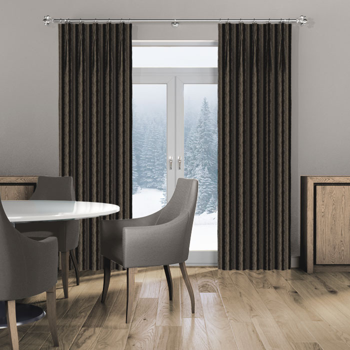 Rhythm Velvet Espresso Curtains