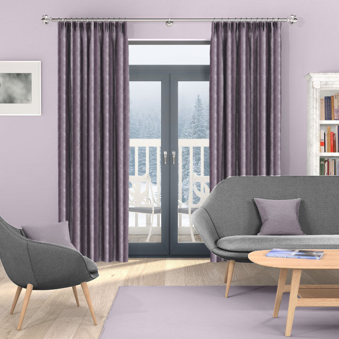 Curtains in Rhythm Grape