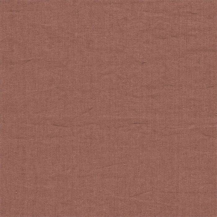 Rue Linen Peach Fabric by Sanderson