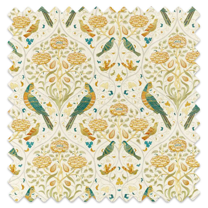 Swatch of Seasons By May Embroidery Sea Glass/Brick