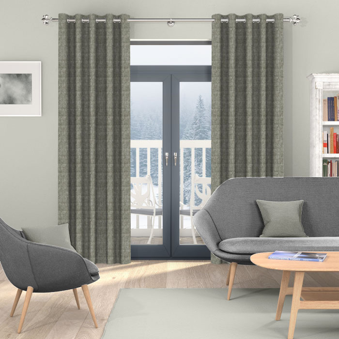 Shimmering Thread Espresso Curtains