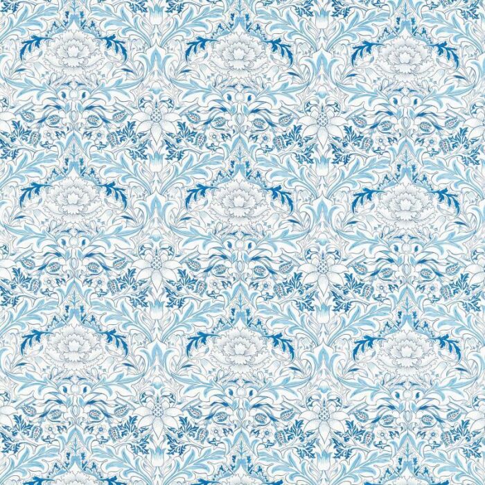 Simply Severn Woad Fabric by Morris & Co
