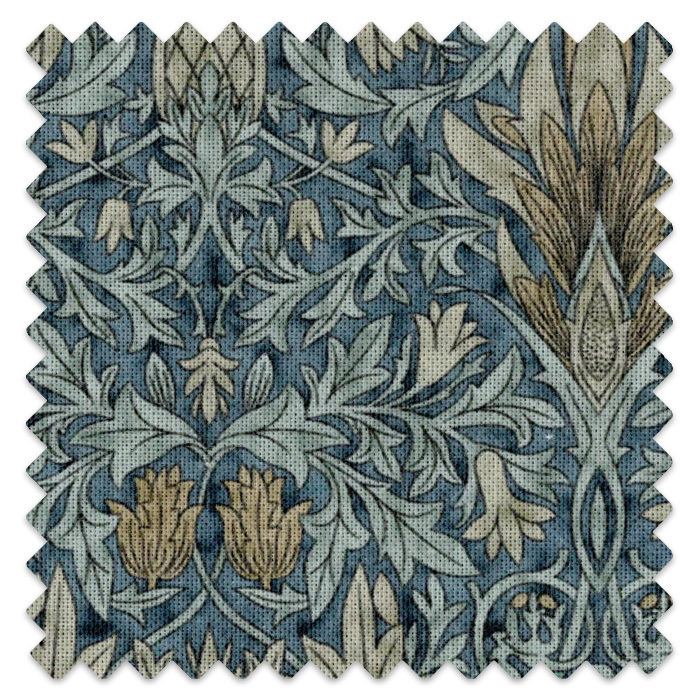 Swatch of Snakeshead Denim by William Morris