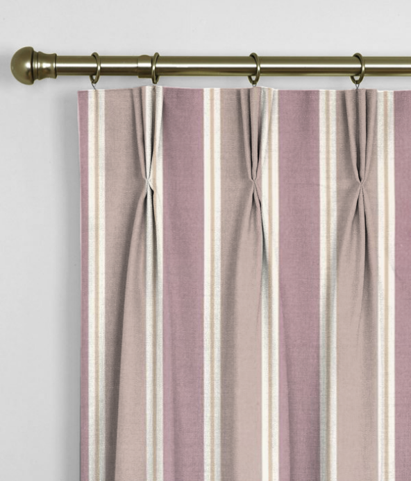Pinch Pleat Curtains Stamford Stripe Lavender