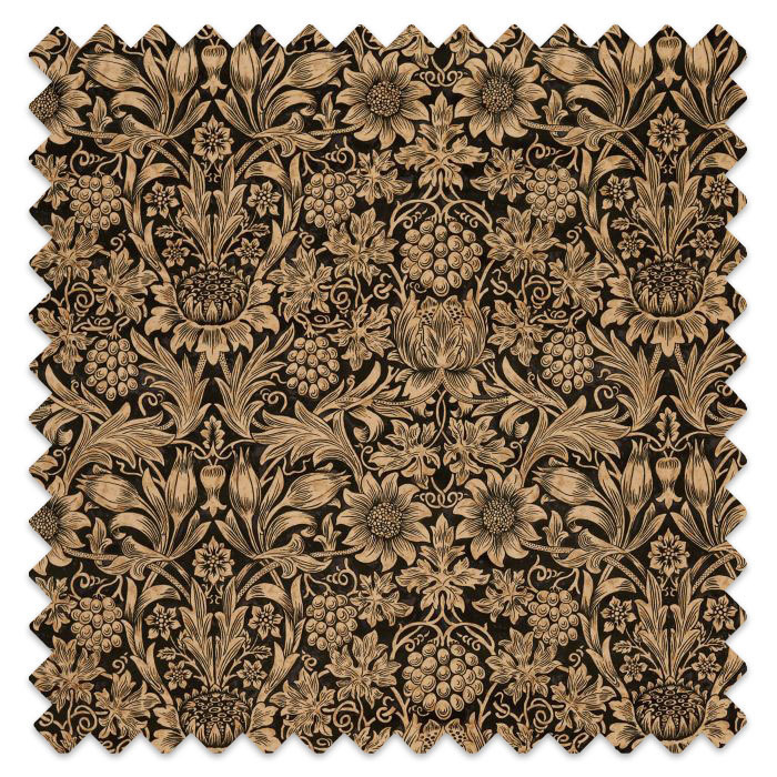 Swatch of Sunflower Velvet Maple/Lichen