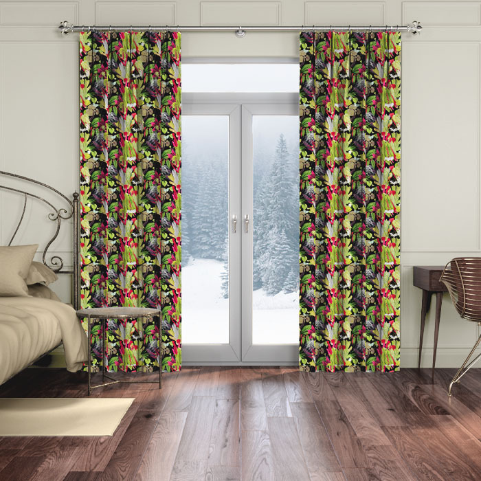 Curtains in Tasmania Ebony by Chatham Glyn