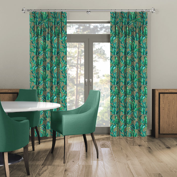Curtains in Valdivian Dove by Chatham Glyn