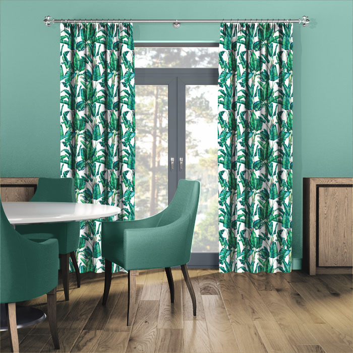 Curtains in Valdivian Natural by Chatham Glyn