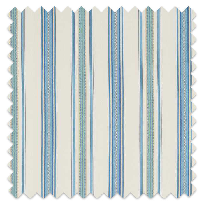 Swatch of Valley Stripe Indigo/Ivory