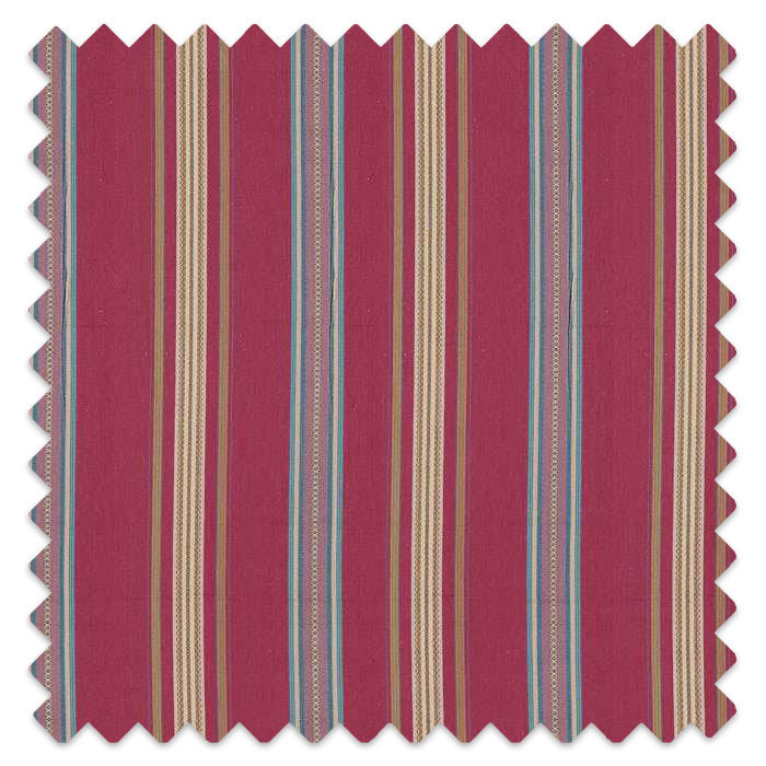 Swatch of Valley Stripe Mulberry/Blue