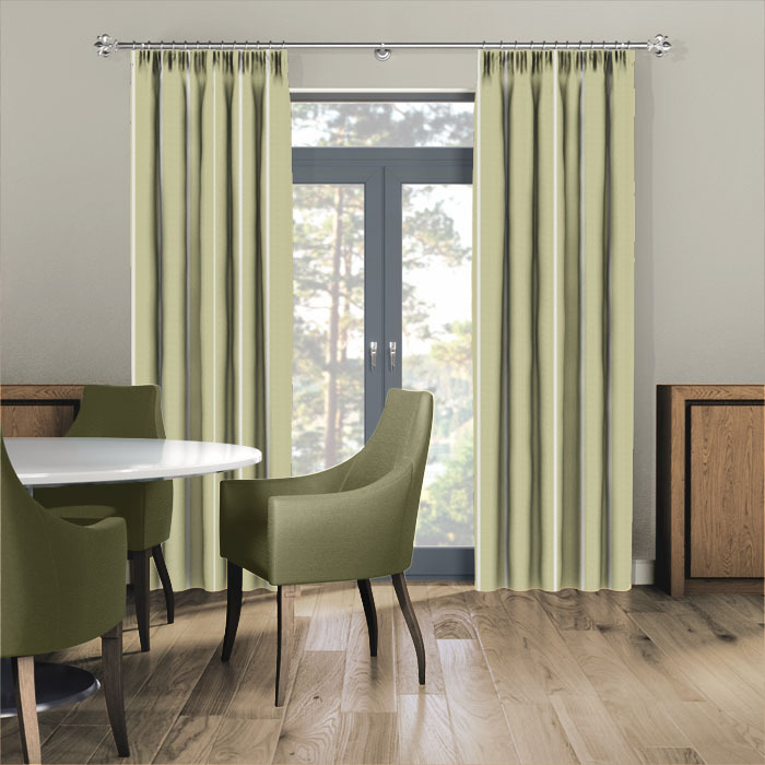 Curtains in Waterbury Olive by iLiv
