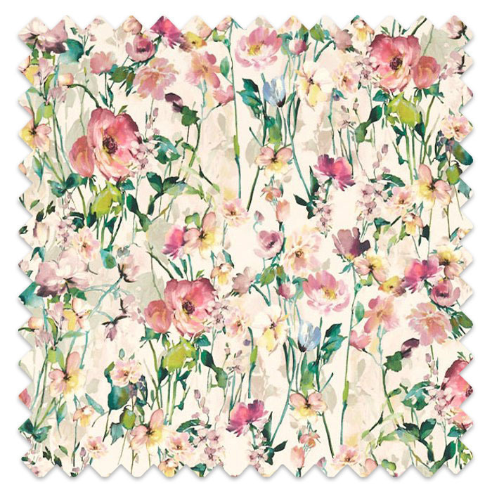 Swatch of Wild Meadow Blush by Clarke And Clarke